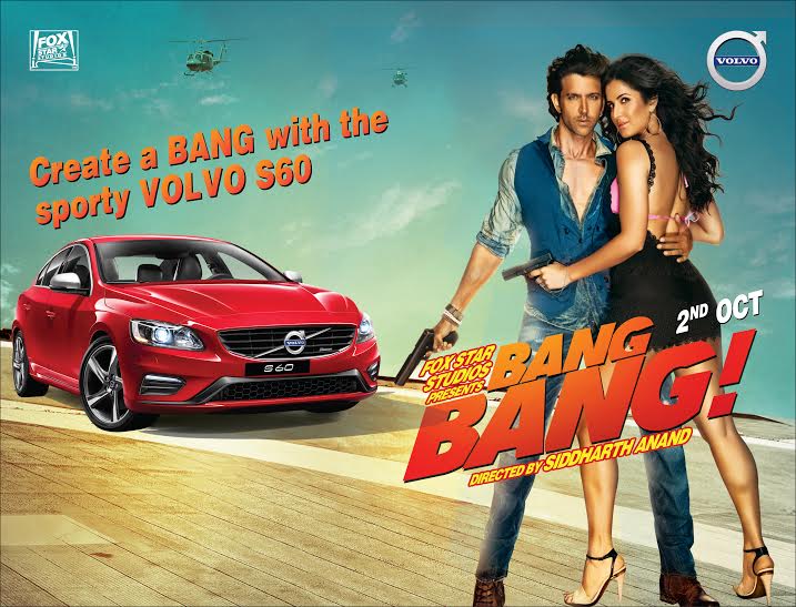 Hrithik, Katrina drive Volvo S60 in Bang Bang